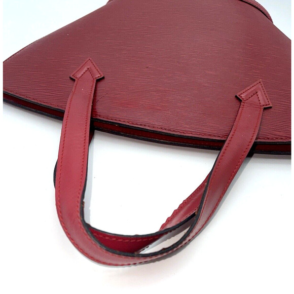 Authentic LOUIS VUITTON Saint Jacques Red EPI Leather Shoulder Bag LV Real - Picture 15 of 16